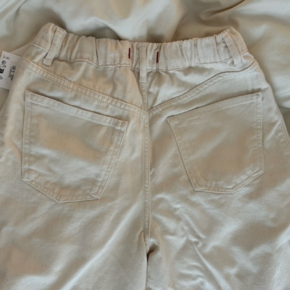 Zara Ecru Denim Wide Leg Pants - Picture 5 of 5